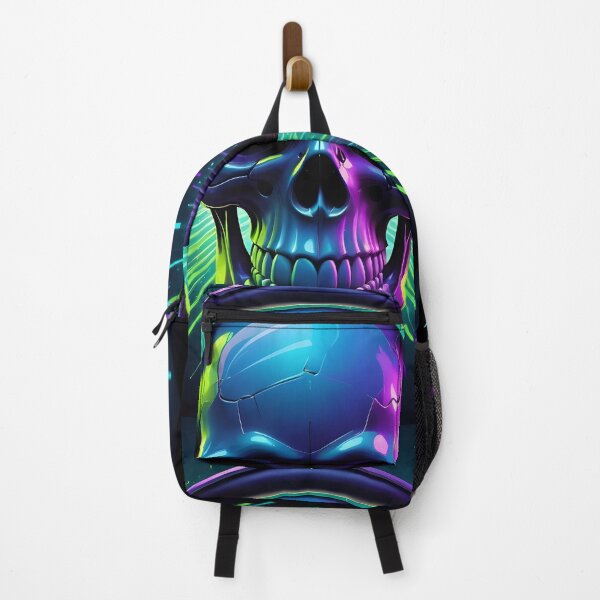 Item preview, Neon Skull with Headphones Digital Art designed and sold by creativaimages.