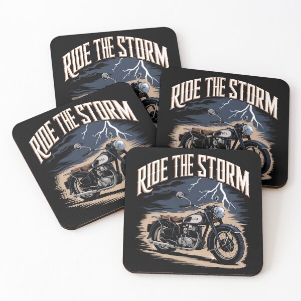 Item preview, Classic BSA Motorcycle Logo - Vintage British Biker Ride The Storm designed and sold by waterloop.