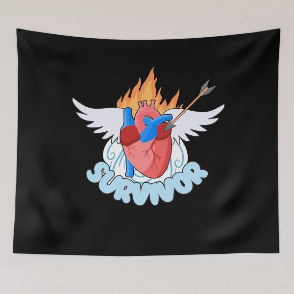 Item preview, Scad Survivor / Takotsubo Survivior (Heart Disease) designed and sold by iX-Physio.
