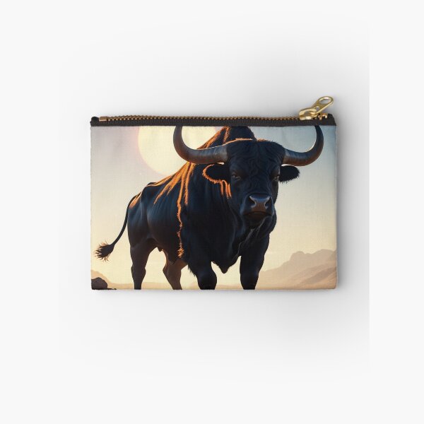 Item preview, A bull in a landscape, illuminated by the sun. designed and sold by domepicturez.