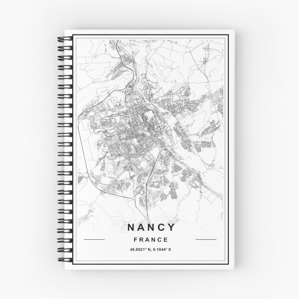 Item preview, Nancy City Map designed and sold by SHAMPAIN-ART-CO.