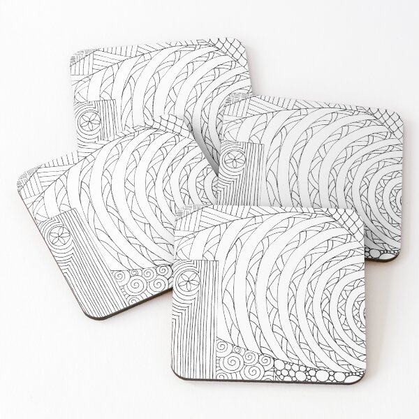 Item preview, Fine Liner Pattern Chaos Drawing II designed and sold by lynnbowersart.