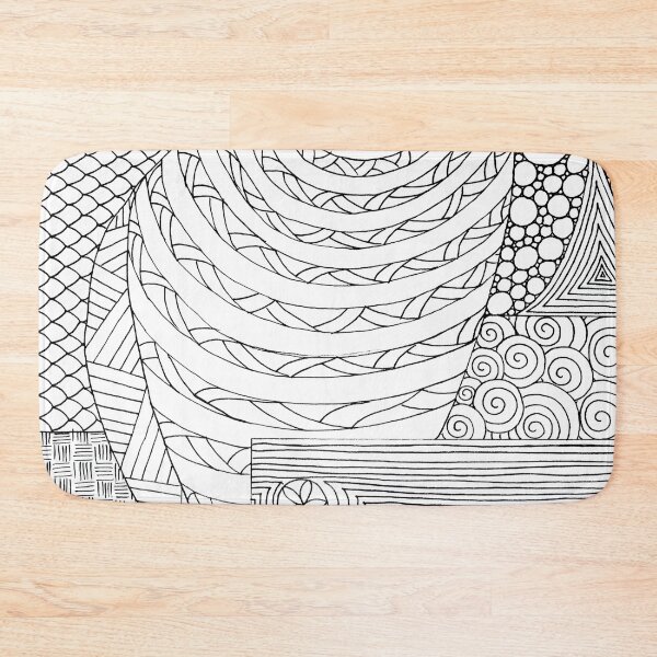 Item preview, Fine Liner Pattern Chaos Drawing II designed and sold by lynnbowersart.