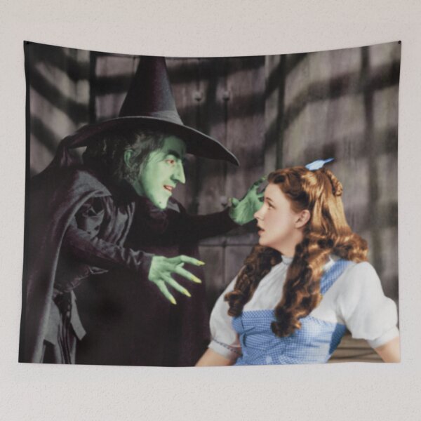 Item preview, wizard oz wicked witch colorized reworked print rarity  dorothy  designed and sold by mystic lady vintage art and fashion designs.