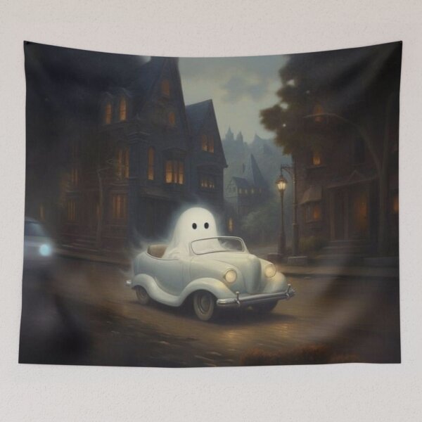 Item preview, Halloween Ghost Driving Car designed and sold by Shars-creations.