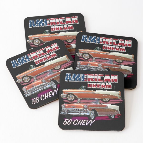 Item preview, 1956 Chevy Bel Air Vintage Retro Classic Car Street Hot Rod Antique  designed and sold by AGED Limited.