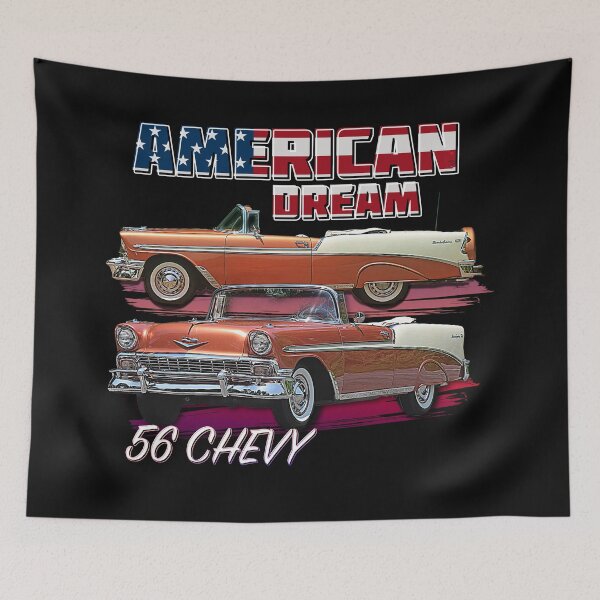 Item preview, 1956 Chevy Bel Air Vintage Retro Classic Car Street Hot Rod Antique  designed and sold by AGED Limited.