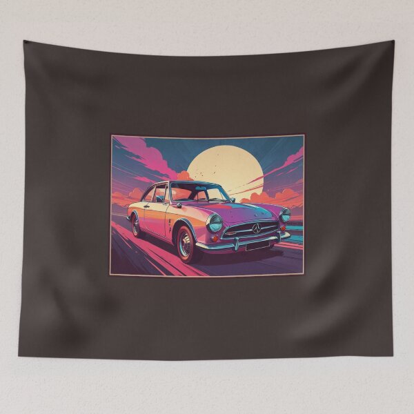 Item preview, Retro Car Sunset II designed and sold by RoamRipple.