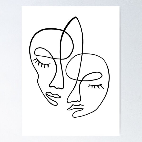 Item preview, Stylish faces designed and sold by 8th-Degree-Art.