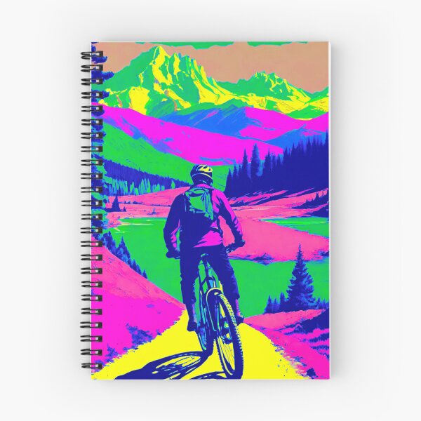 Item preview, Vibrant MTB Design Overlooking Serene Lake designed and sold by GrizzlyCollective.