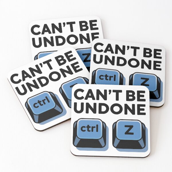 Item preview, Can't Be Undone - Funny Ctrl + Z Keyboard Jokes  designed and sold by waterloop.