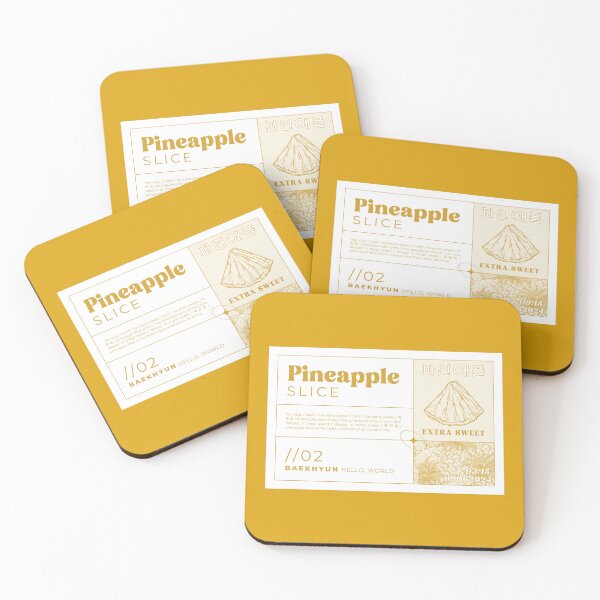 Item preview, Baekhyun - Pineapple Slice Subtle Kpop Merch EXO Unusual Fan Gift designed and sold by matchakpop.