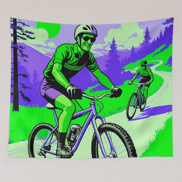 Item preview, MTB Racers Enjoying the Scenic View designed and sold by GrizzlyCollective.