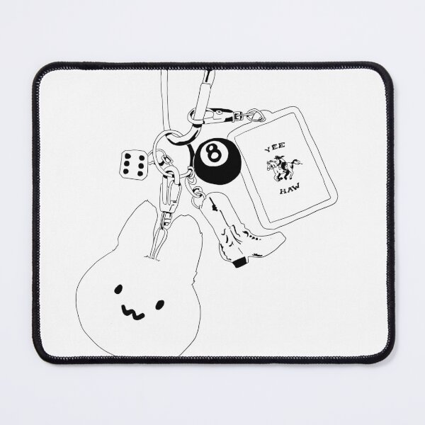 Item preview, Bunny Cowboy Keychain designed and sold by 4everchlover.