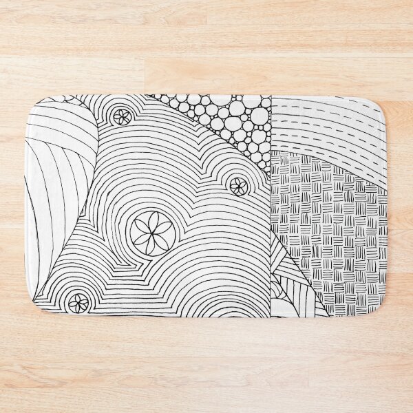 Item preview, Fine Liner Pattern Chaos Drawing III designed and sold by lynnbowersart.