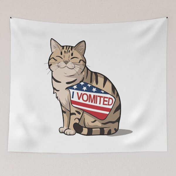 Item preview, I Vomited Funny cat designed and sold by SleekVisuals.