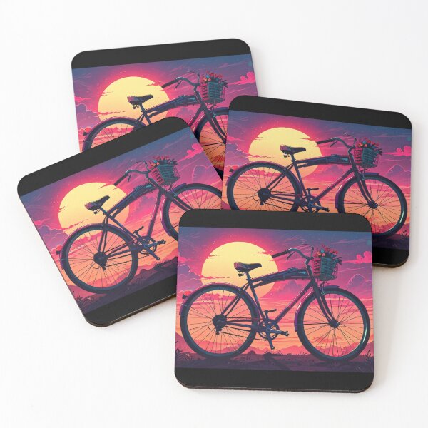 Item preview, Retro Bicycle Sunset designed and sold by RoamRipple.