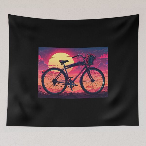 Item preview, Retro Bicycle Sunset designed and sold by RoamRipple.
