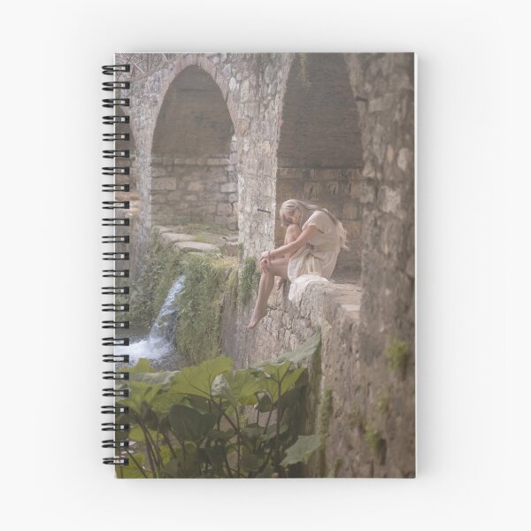 Item preview, Romantic girl in a fairy tale: under the ancient bridge designed and sold by claudiacontena.