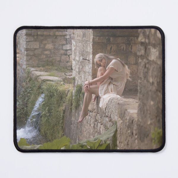 Item preview, Romantic girl in a fairy tale: under the ancient bridge designed and sold by claudiacontena.