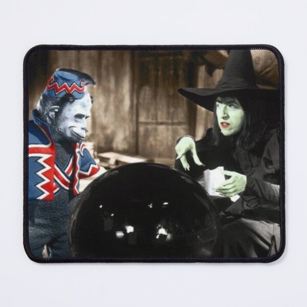 Item preview, naughty monkey tag team wicked witch colorized oz wizard print designed and sold by mystic lady vintage art and fashion designs.