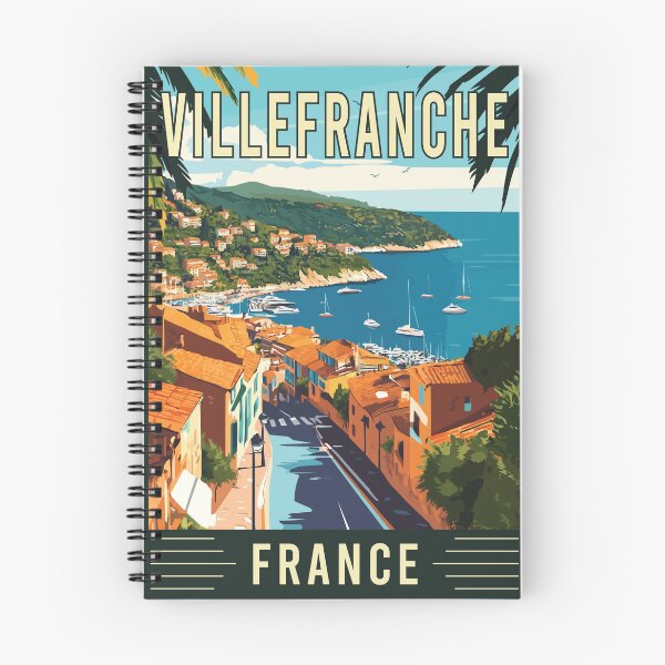 Item preview, Experience the Beauty of Villefranche-sur-Mer in France - Vintage Travel Art designed and sold by turtlestart.