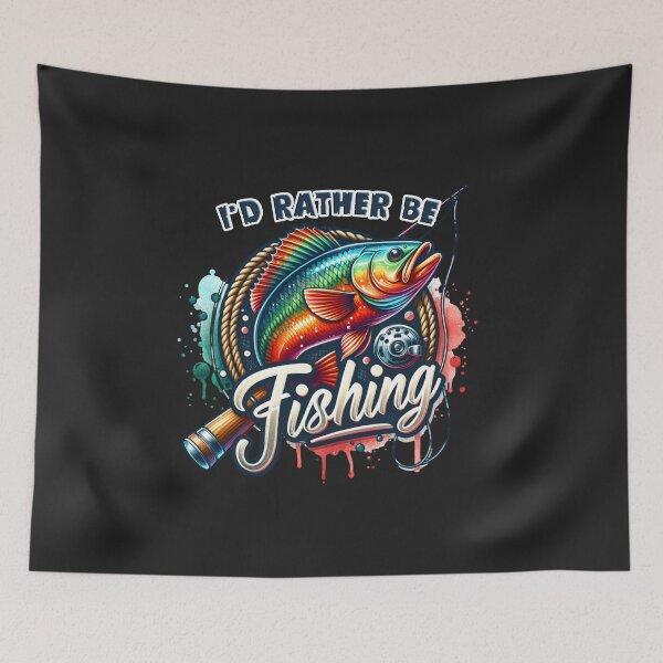 Item preview, I'd Rather Be Fishing – Perfect Design for Anglers and Outdoor Enthusiasts designed and sold by artedigital99.