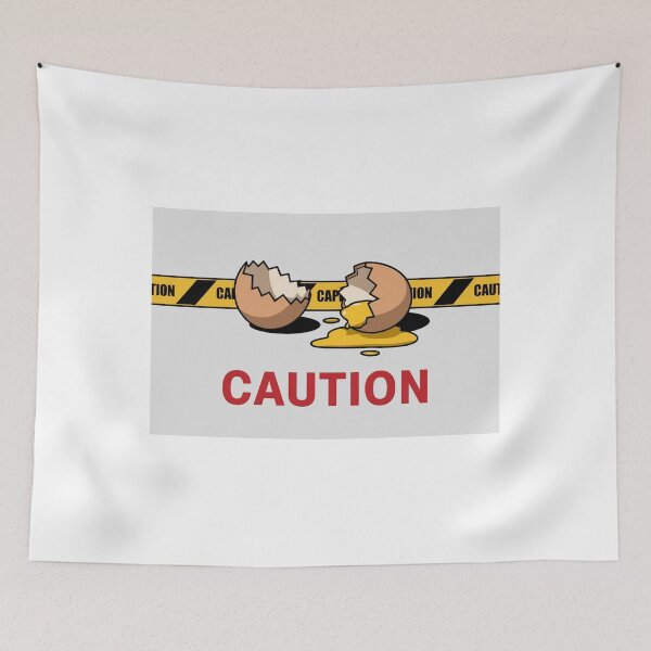 Item preview, Egg Collision: Crime Scene Caution designed and sold by Colorful-Garden.