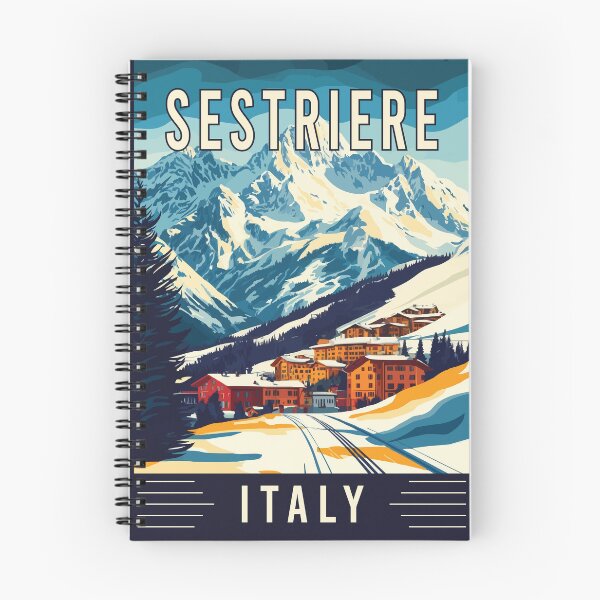 Item preview, Discover the Alpine Beauty of Sestriere in Italy - Vintage Travel Art designed and sold by turtlestart.