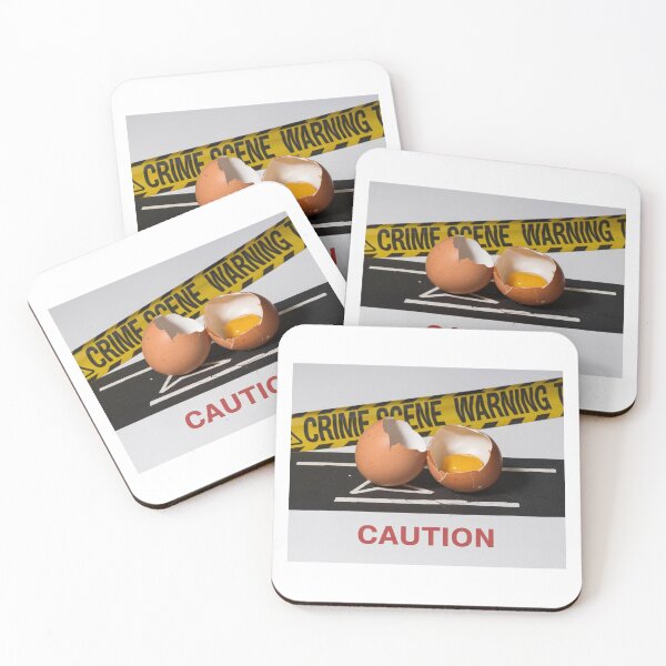 Item preview, Egg Collision: Crime Scene Caution designed and sold by Colorful-Garden.