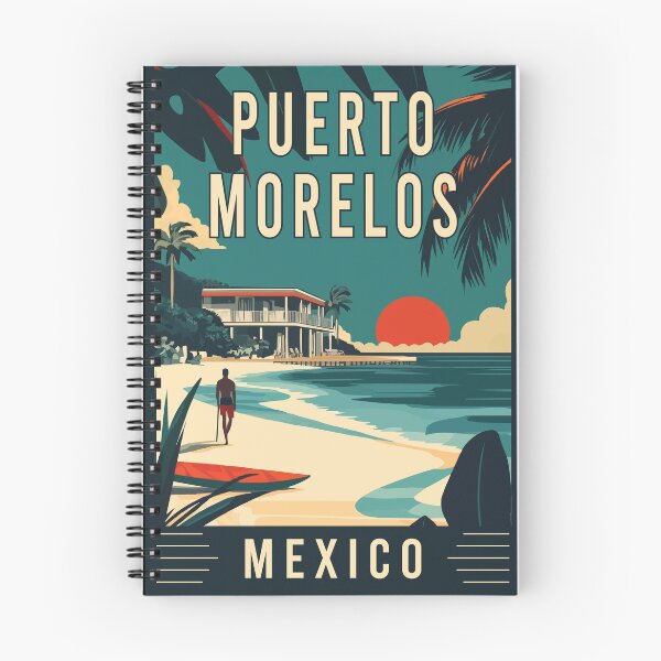 Item preview, Experience the Coastal Charm of Puerto Morelos in Mexico - Vintage Travel Art designed and sold by turtlestart.