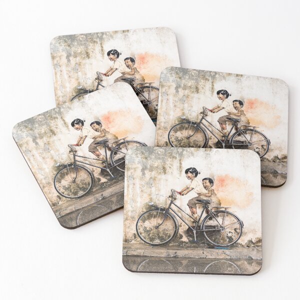 Item preview, Reflections of Penang : Kids on a Bike designed and sold by TRVLR Designs.