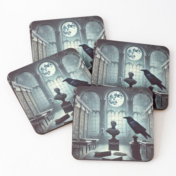 Item preview, Raven Overlooks Moonlit Library designed and sold by Koalangel.