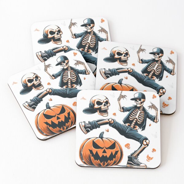 Item preview, Halloween T-shirt skeletons dancing hip-hop at a halloween party designed and sold by artimplementer.