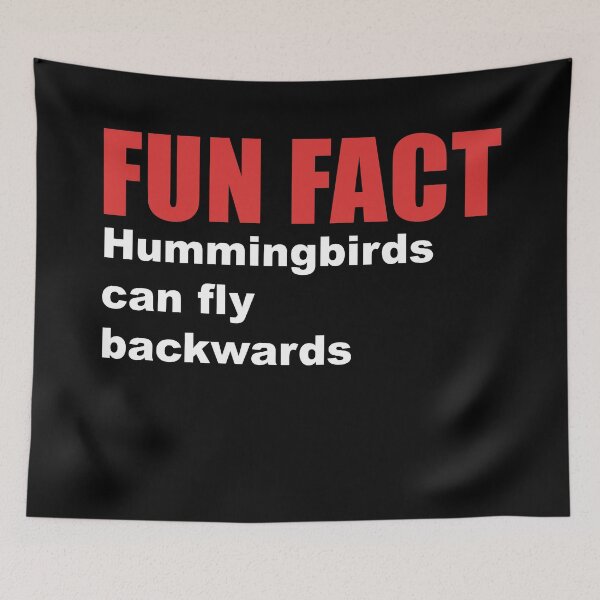 Item preview, fun fact hummingbirds designed and sold by Dagrell.