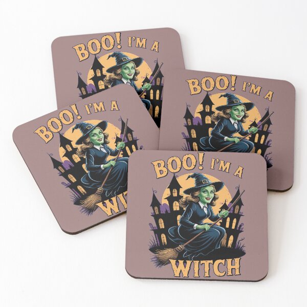 Item preview, BOO! I'm A Witch  - Retro Halloween designed and sold by SparroCreative.
