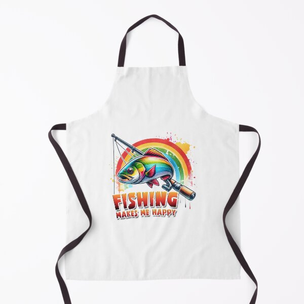 Item preview, Fishing makes me happy – Catchy Design for Outdoor Enthusiasts designed and sold by artedigital99.