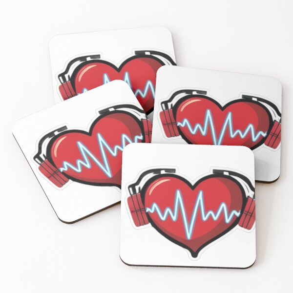 Item preview, Heartbeat of Music with Headphones designed and sold by Fly-with-my.
