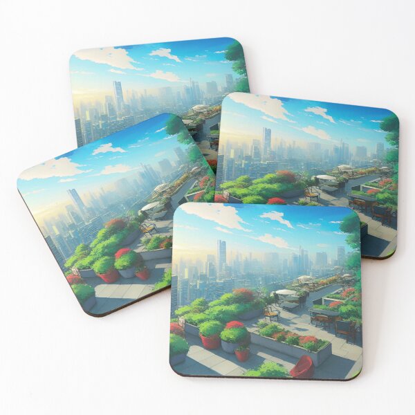 Item preview, Rooftop Garden Overlooking the City designed and sold by GrizzlyCollective.