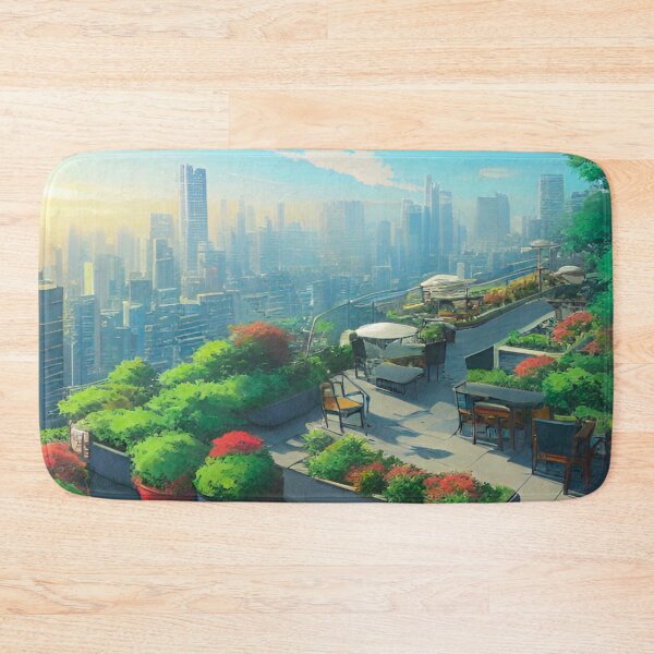 Item preview, Rooftop Garden Overlooking the City designed and sold by GrizzlyCollective.