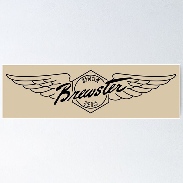 Item preview, Brewster Aeronautical Corporation WW2 Plane Company Logo designed and sold by MilitaryMart.