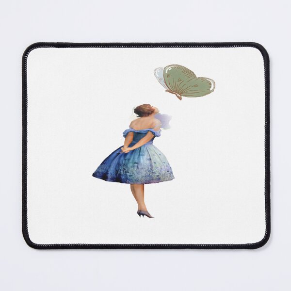 Item preview, Girl admiring a butterfly designed and sold by senavillrena.
