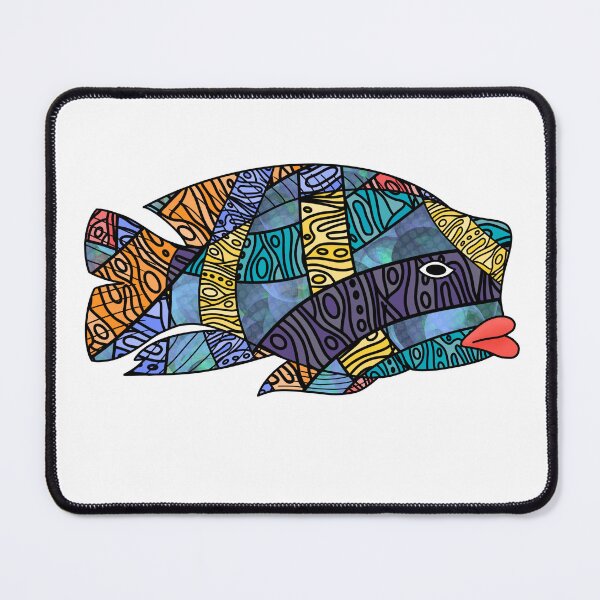 Item preview, Rainbow Zentangle Fish designed and sold by Leah Haas.