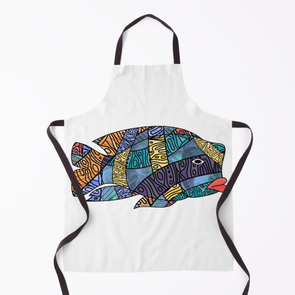 Item preview, Rainbow Zentangle Fish designed and sold by Leah Haas.