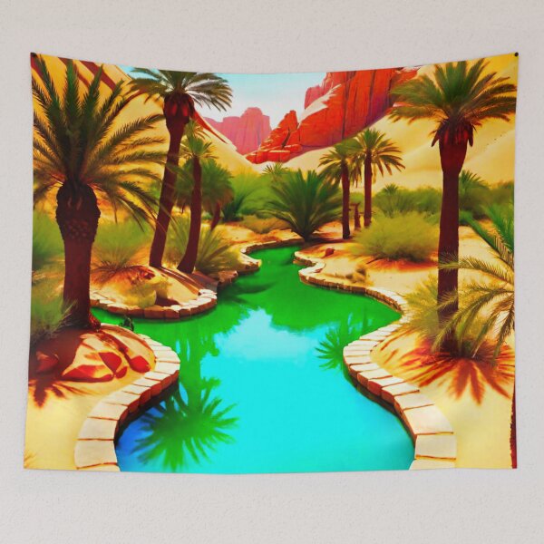Item preview, Beautiful Oasis in the Desert designed and sold by GrizzlyCollective.