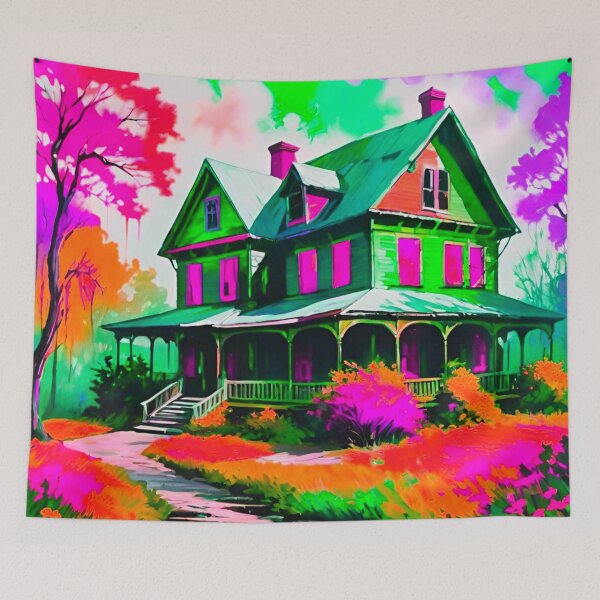 Item preview, Vibrant Large House in the Wilderness designed and sold by GrizzlyCollective.