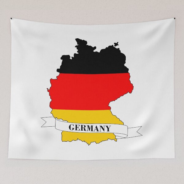 Item preview, germany flag map designed and sold by visual adventures.