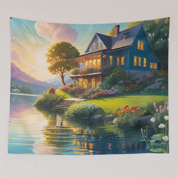 Item preview, Vibrant Large House Lakeside designed and sold by GrizzlyCollective.