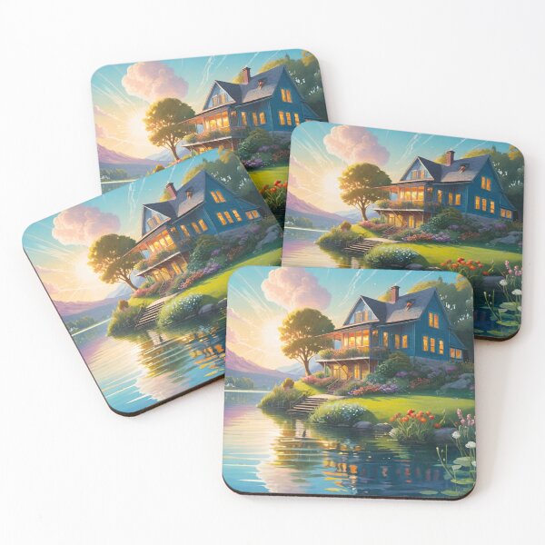 Item preview, Vibrant Large House Lakeside designed and sold by GrizzlyCollective.