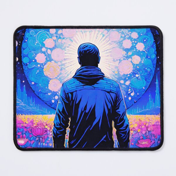 Item preview, Man Walking Through Flower Field designed and sold by GrizzlyCollective.